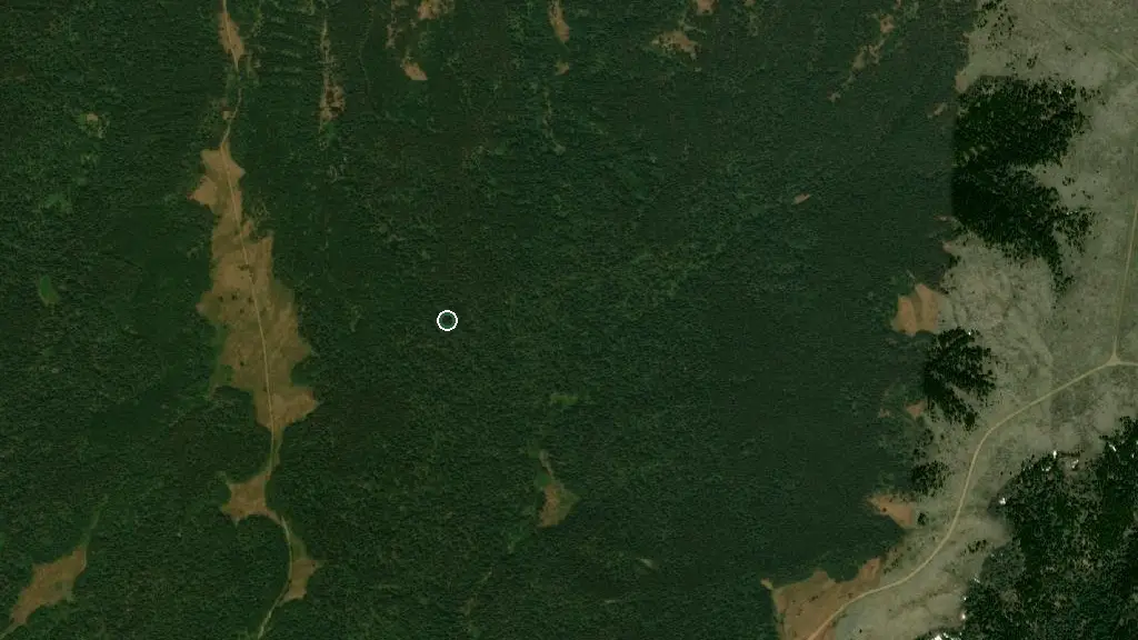 Aerial view of Cypress Hills Provincial Park and surroundings