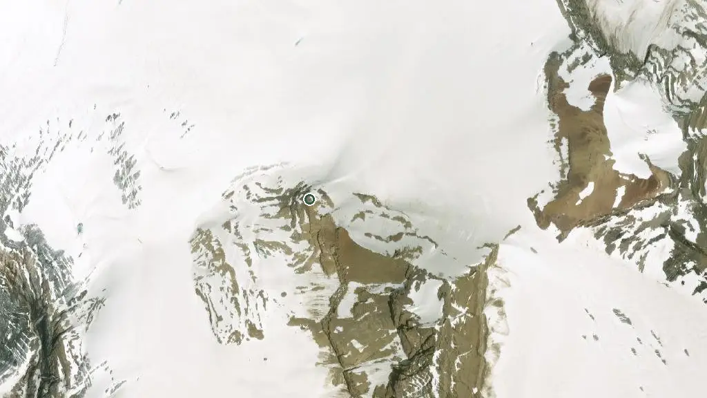 Aerial view of Scott Duncan Hut and surroundings