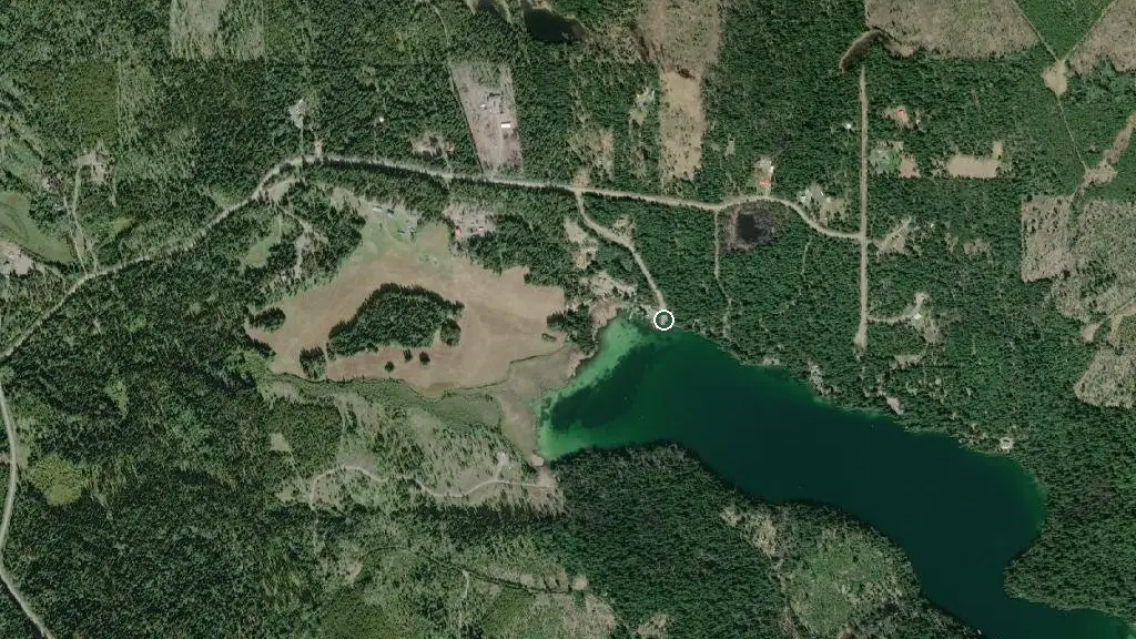 Aerial view of Fawn Lake Resort and surroundings
