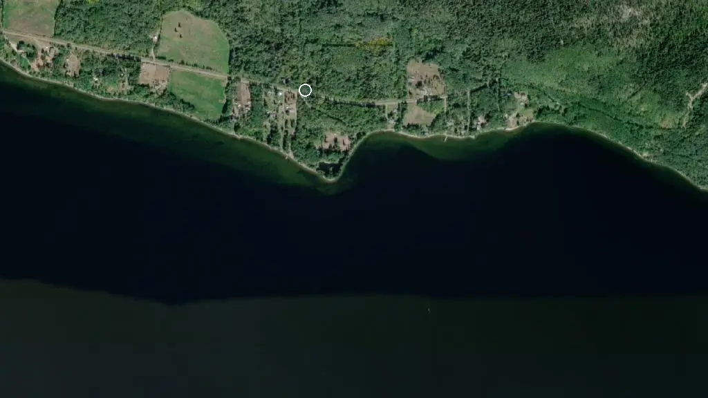Aerial view of Birch Bay Resort and surroundings