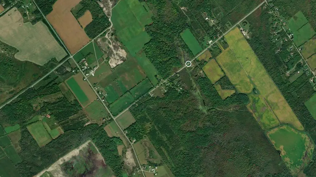 Aerial view of Wildwood Campground and surroundings
