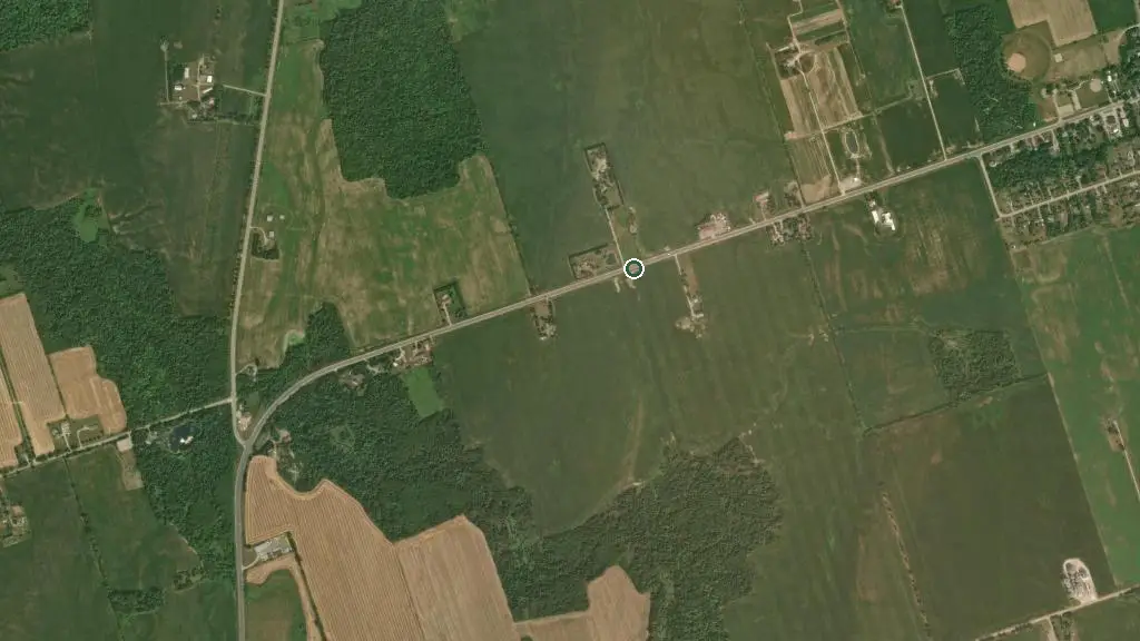Aerial view of Springwater Trailer Resort and surroundings