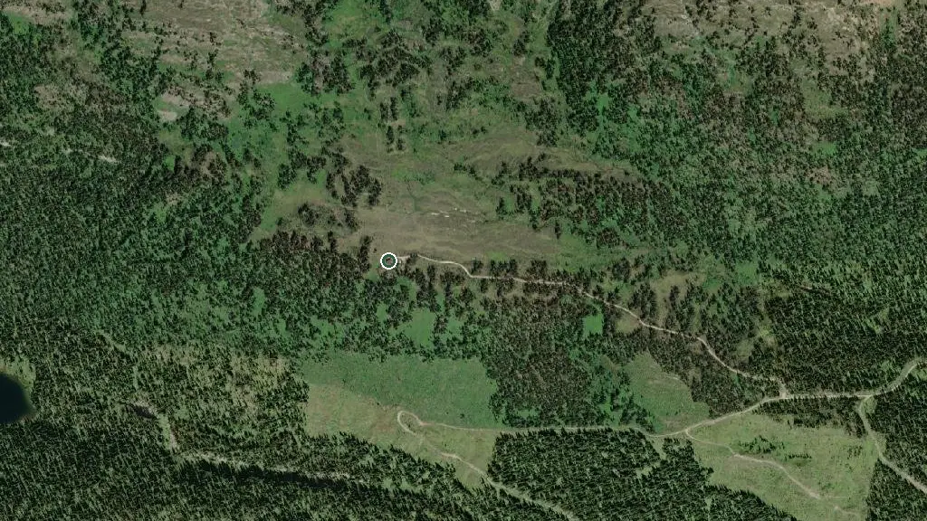 Aerial view of Sol Mountain Lodge and surroundings