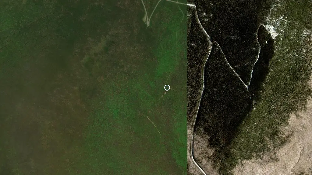 Aerial view of Véga and surroundings