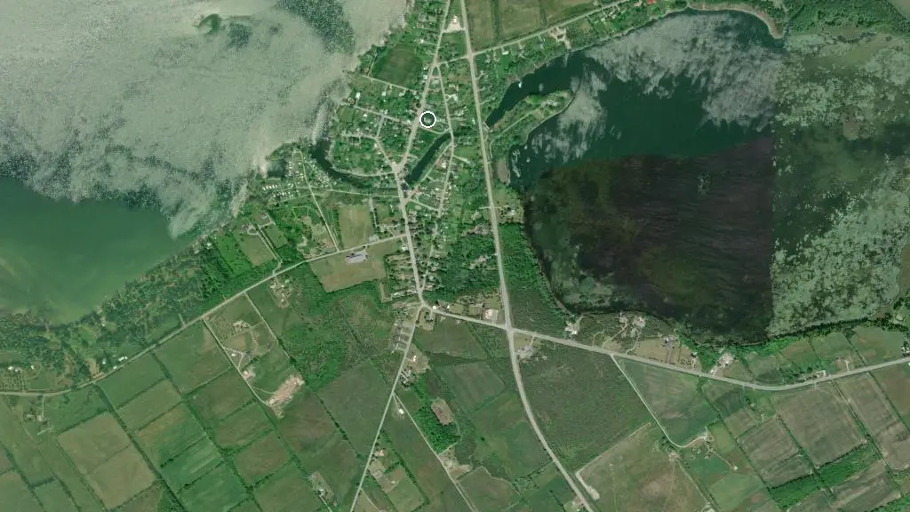 Aerial view of Bay Meadows Park and surroundings