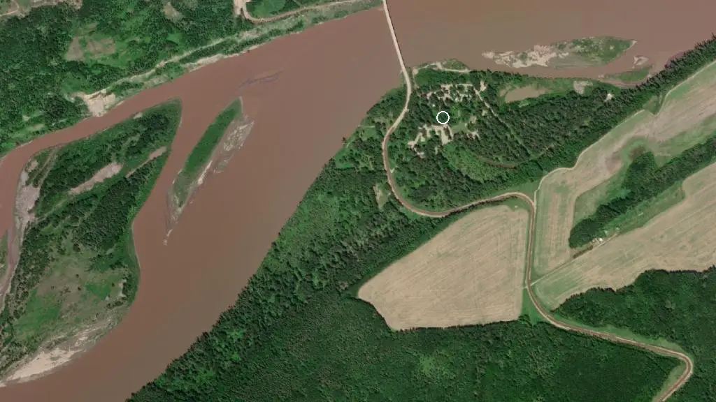 Aerial view of Blackfoot Regional Park and surroundings