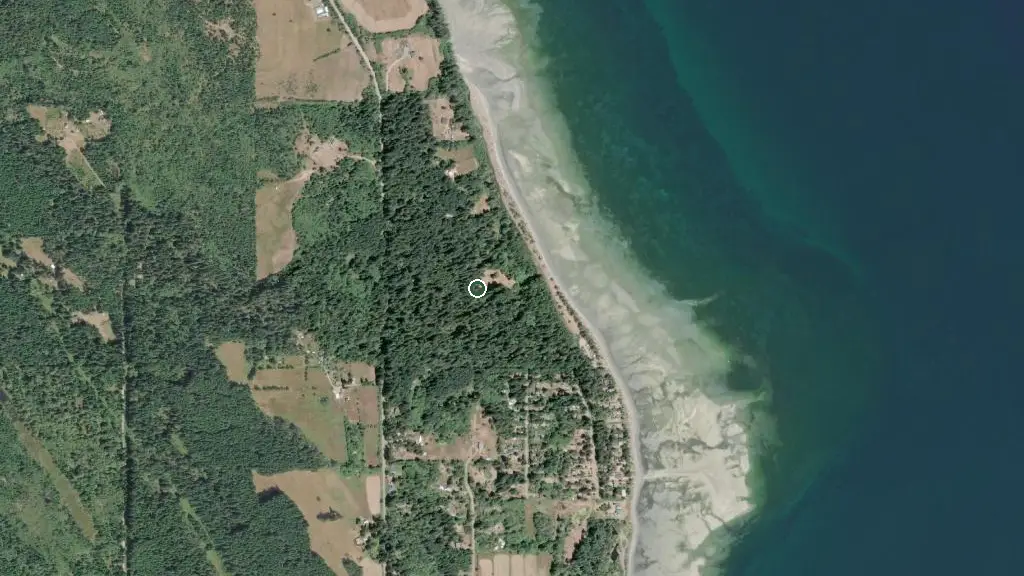 Aerial view of Fillongley Provincial Park and surroundings