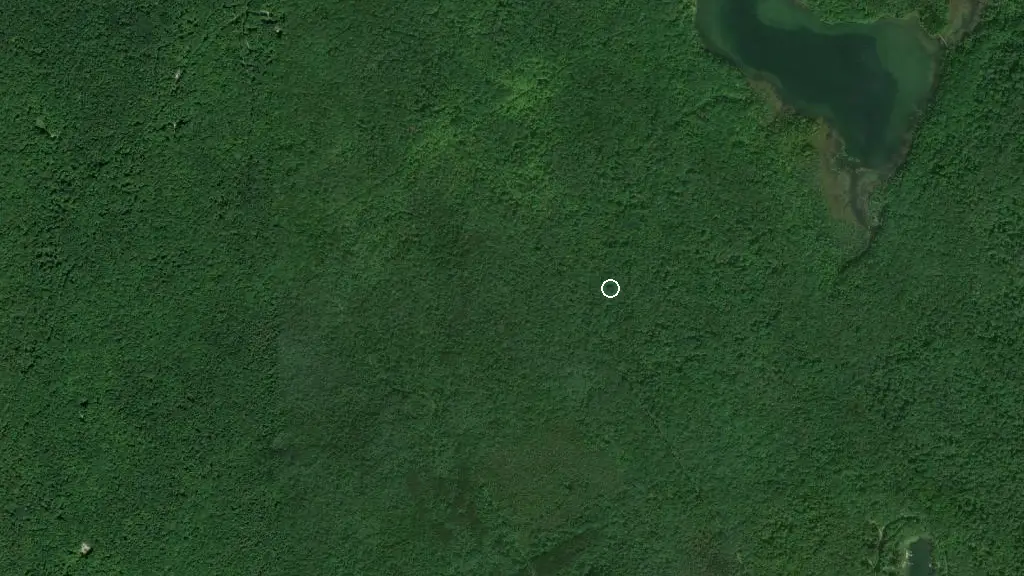 Aerial view of Awenda Provincial Park and surroundings