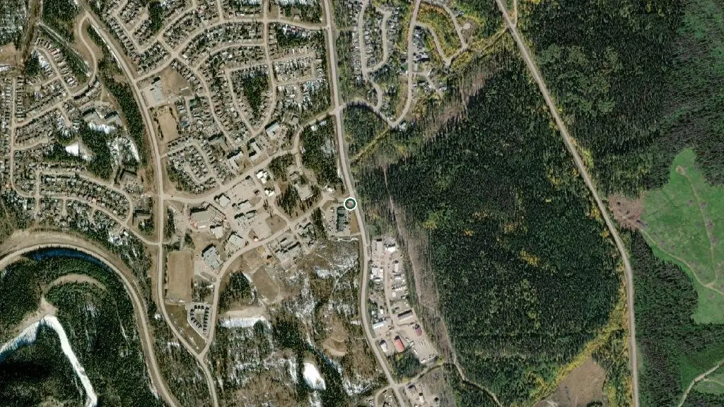 Aerial view of Gwillim Lake Prov Park and surroundings