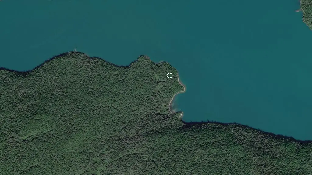 Aerial view of Osprey Campground and surroundings