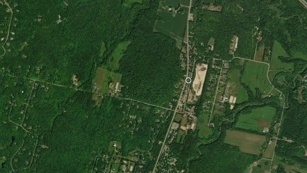 Aerial view of Camping Choisy and surroundings