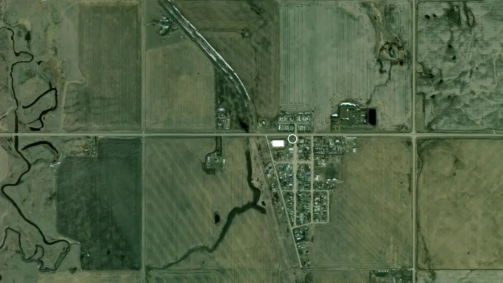 Aerial view of Torrington Campground and surroundings
