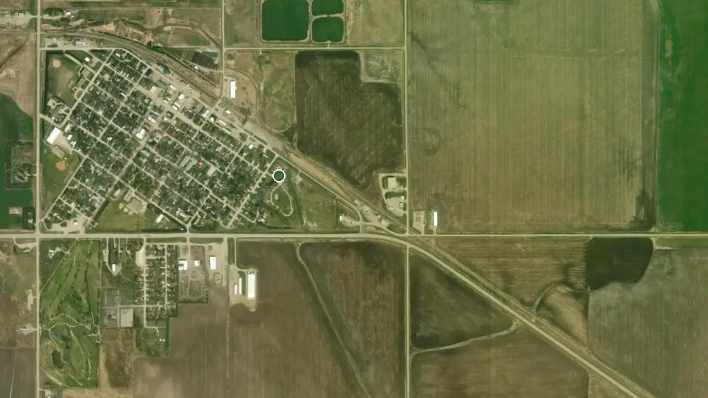 Aerial view of Manitou Park and surroundings