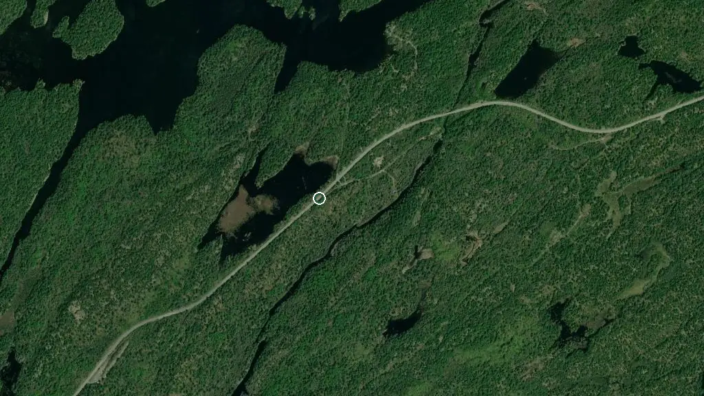 Aerial view of Point Grondine Park and surroundings