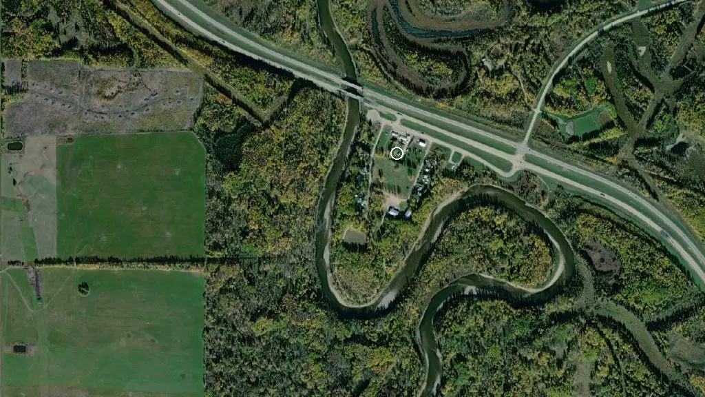 Aerial view of Little Smoky Campground and surroundings