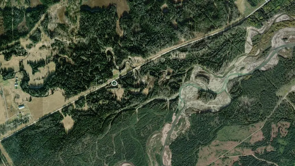 Aerial view of Tay River Provincial Recreation Area and surroundings