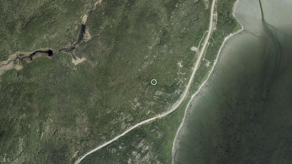 Aerial view of Refuge du Cap and surroundings