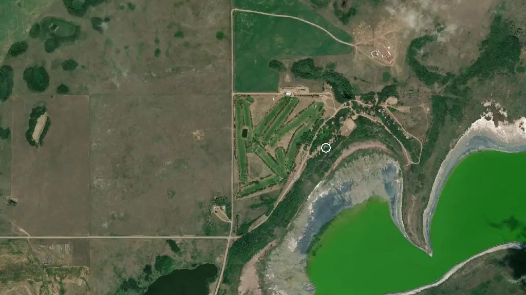 Aerial view of Gooseberry Lake Provincial Park and surroundings