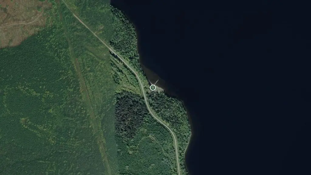 Aerial view of Lions Beach and surroundings