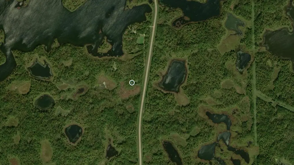 Aerial view of Adam Lake Equestrian Campground and surroundings