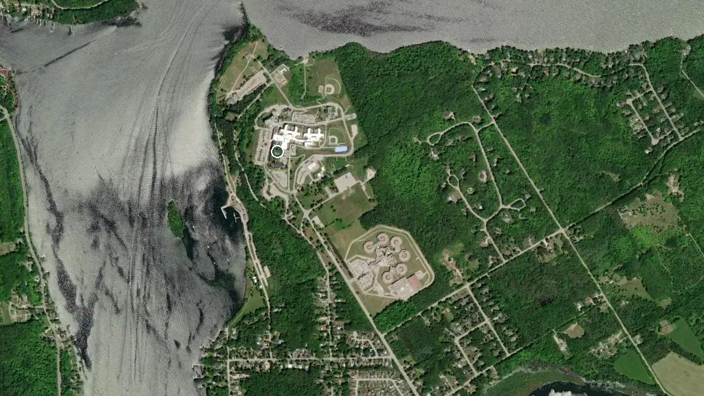 Aerial view of Wasaga Dunes and surroundings
