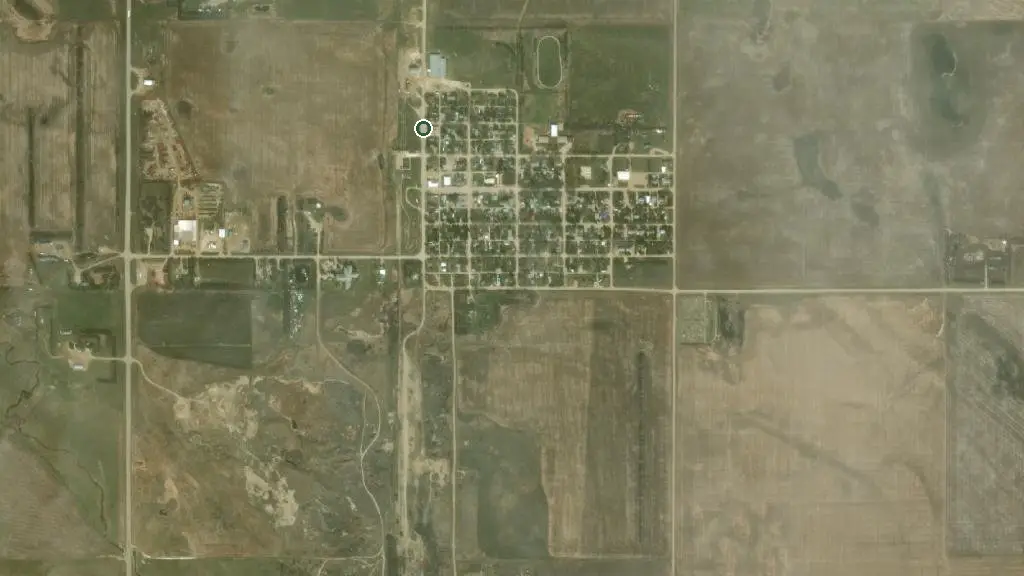 Aerial view of Imperial Campground and surroundings