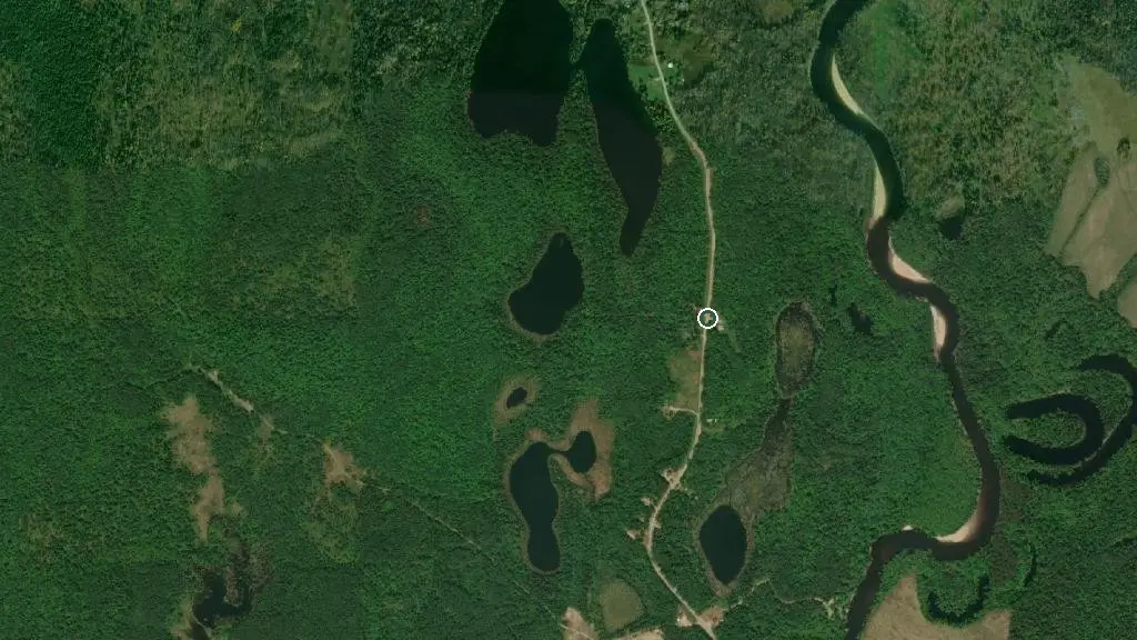 Aerial view of Camp Misabe and surroundings