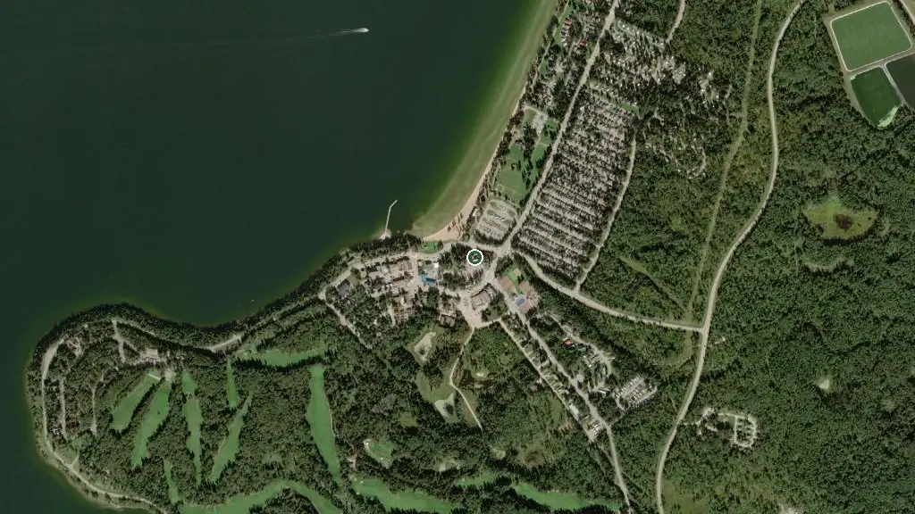 Aerial view of Prince Albert National Park and surroundings