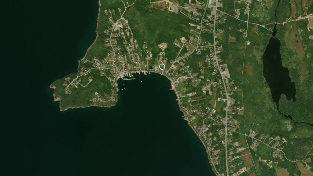 Aerial view of Pretty's RV parking and surroundings