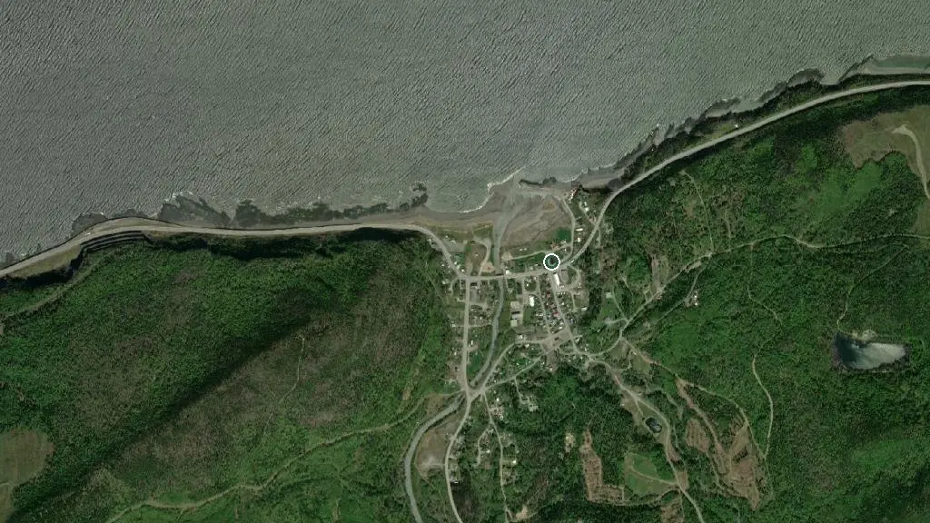 Aerial view of Camping Marsoui and surroundings