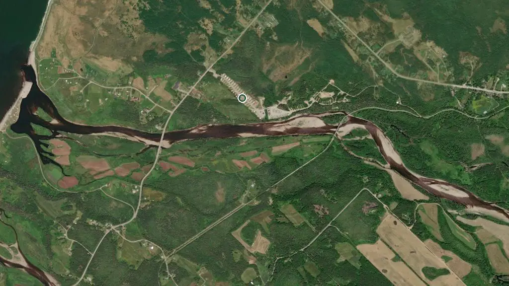 Aerial view of Pirate's Haven ATV Friendly RV Park and surroundings