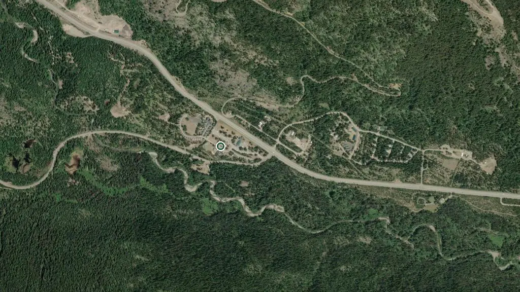 Aerial view of Manning Park Resort and surroundings