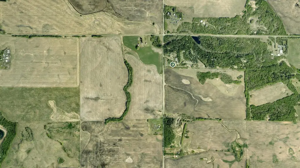 Aerial view of Elk Island Retreat Ltd. and surroundings