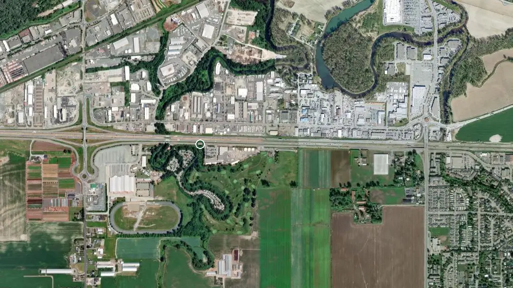 Aerial view of Cottonwood Meadows RV Country Club and surroundings