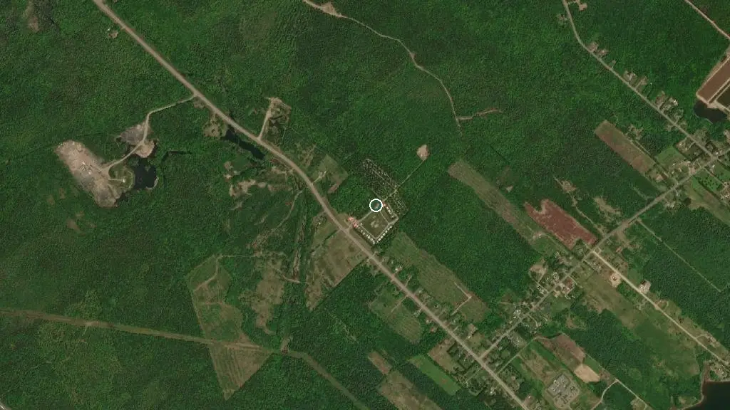 Aerial view of Parc Daigle's Park Inc. and surroundings