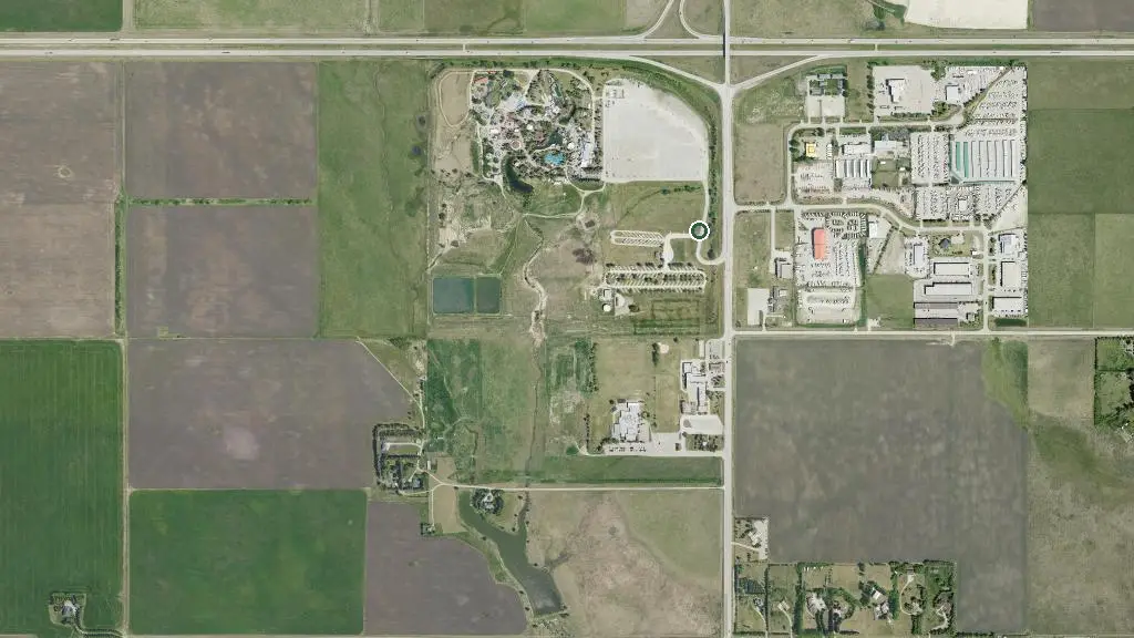 Aerial view of Calaway RV Park  Campground and surroundings