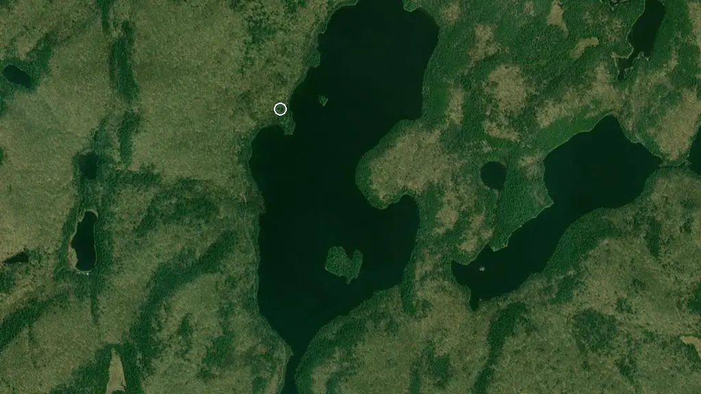 Aerial view of Halte Isaïe and surroundings