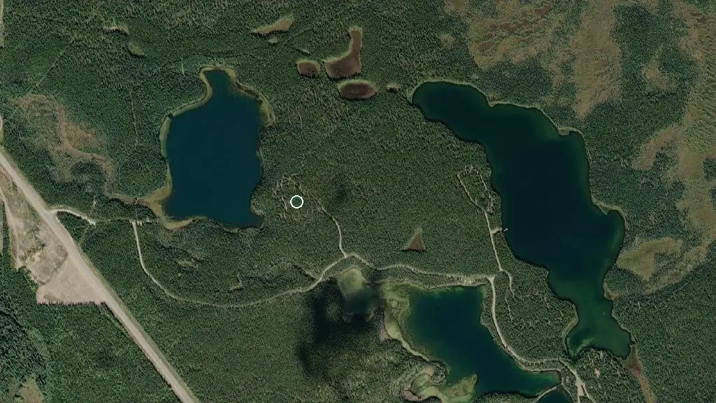 Aerial view of Wanyandie Campground and surroundings