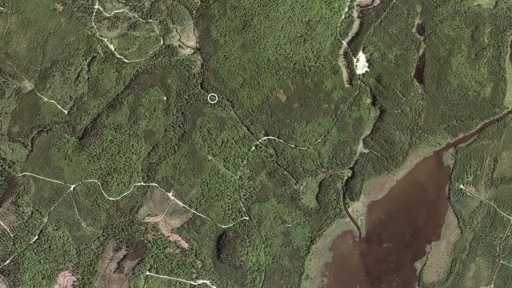 Aerial view of Refuge du Ruisseau des Cèdres and surroundings