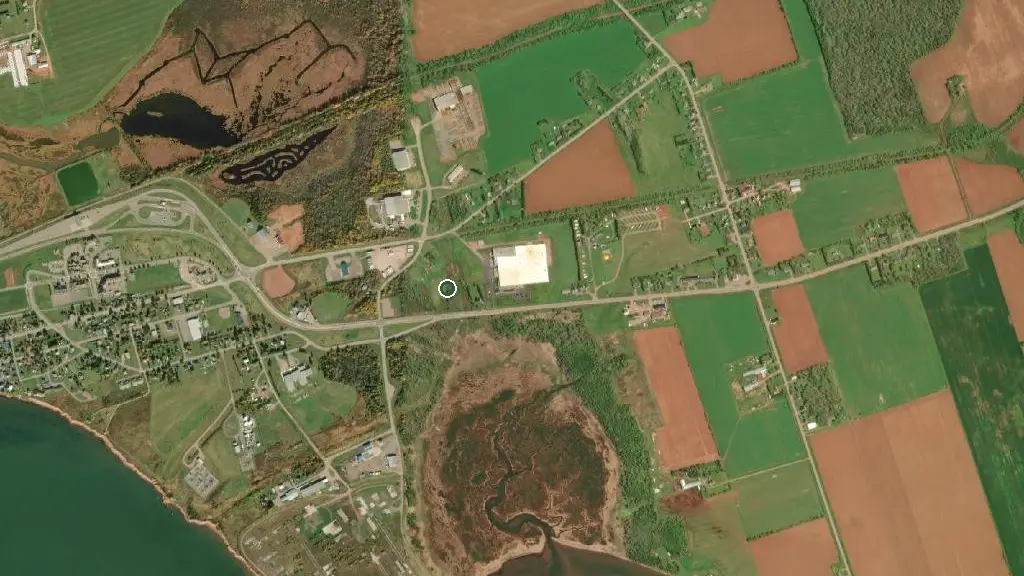 Aerial view of Borden / Summerside KOA Journey and surroundings