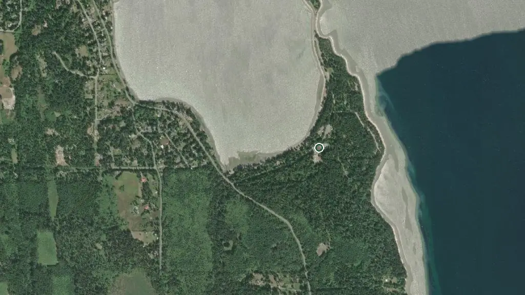 Aerial view of We-Wai-Kai Camp Site and surroundings