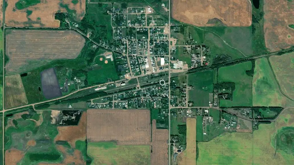 Aerial view of Andrew R.V. Park and surroundings