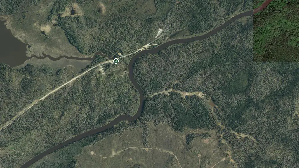 Aerial view of Camping Parc National d'Aiguebelle - Sépaq and surroundings