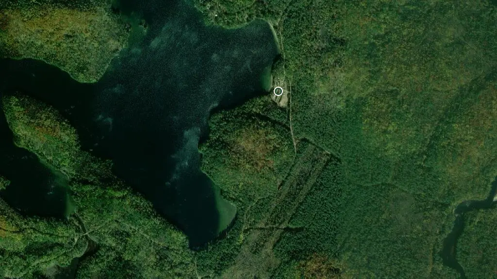 Aerial view of Camping Galarneau and surroundings