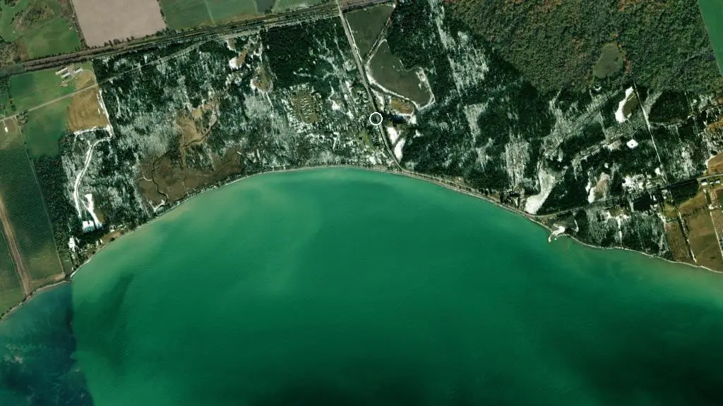 Aerial view of Jubalee Beach Park and surroundings