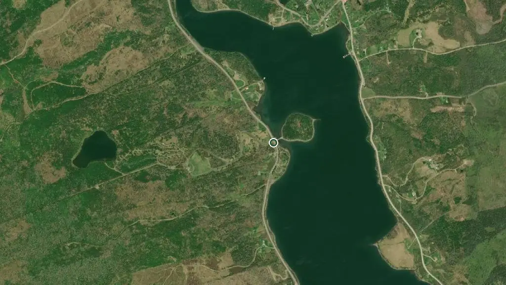 Aerial view of Boylston Prov Park and surroundings