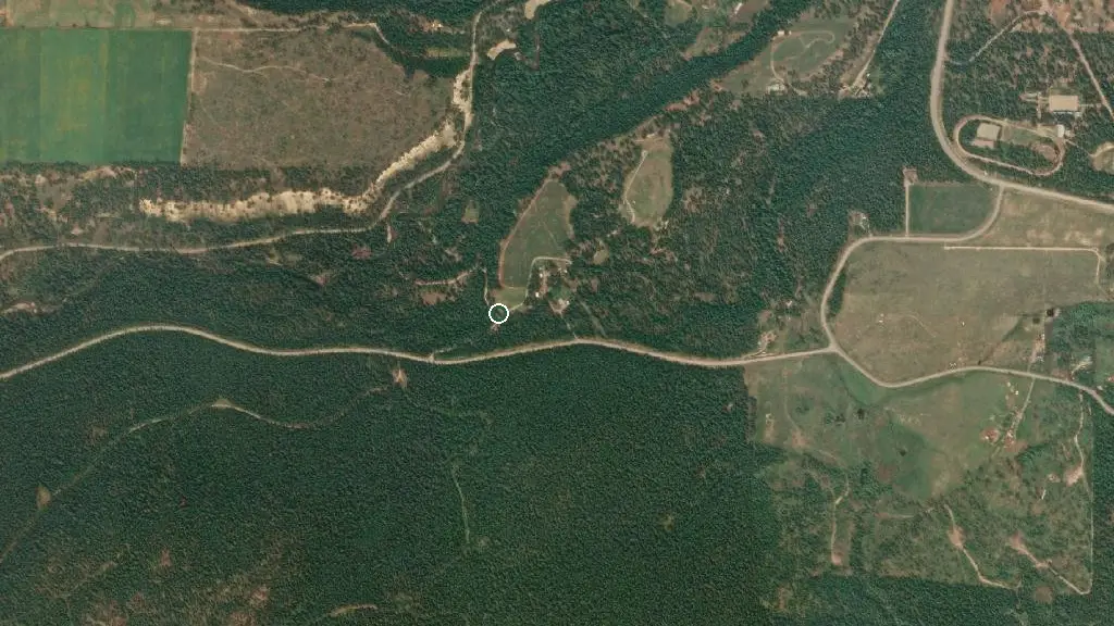 Aerial view of Wycliffe Park Campground and surroundings