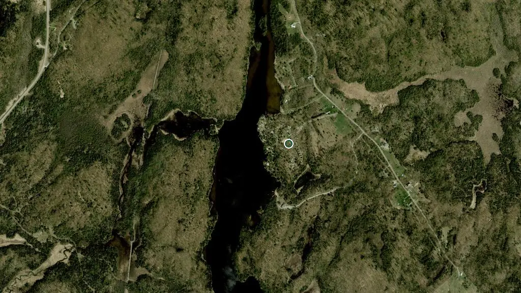 Aerial view of Reid’s Lake Campground and surroundings