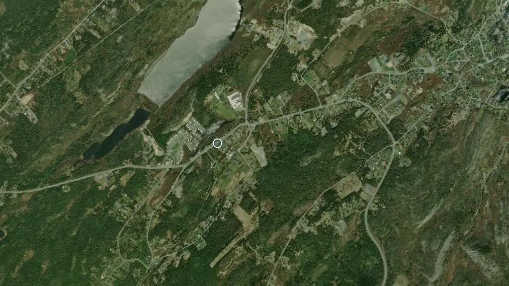 Aerial view of Crowhill RV Park and surroundings