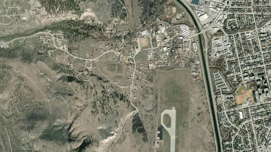 Aerial view of Cross River RV and Tenting and surroundings
